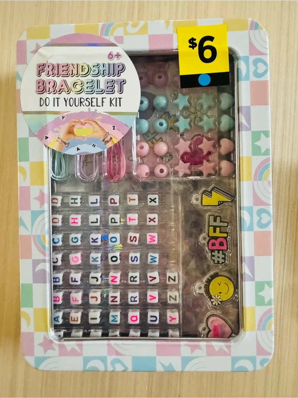 Friendship Bracelet DIY Kit with Pink Charm Bracelets
